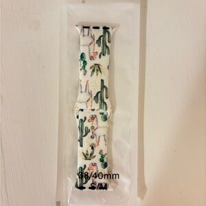 Llama and Cactus Print Apple Watch Band